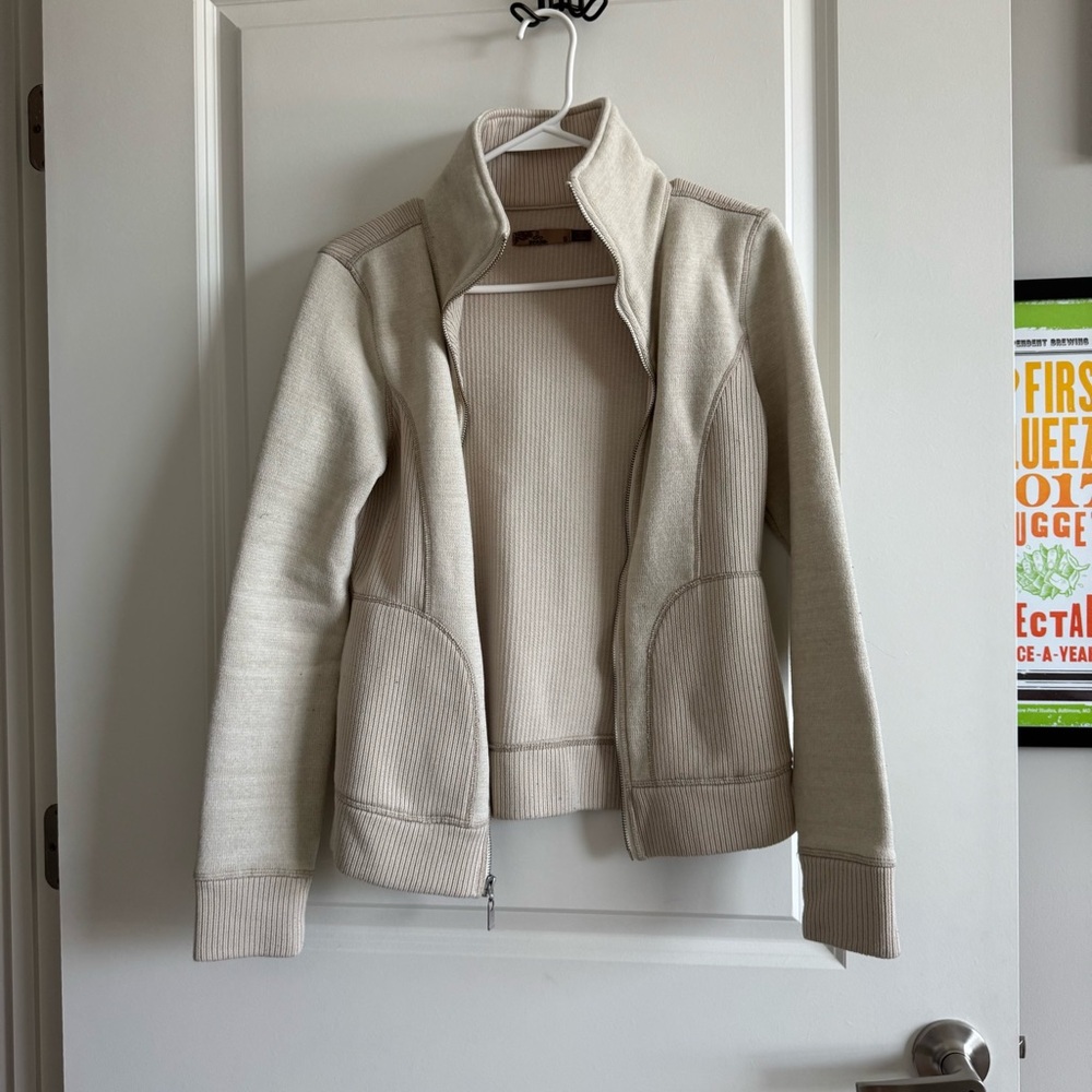 Prana Cream Jacket/sweatshirt
